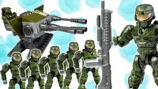 HUGE Weapons & BASIC Builds - Halo Mega Bloks UNSC Turret