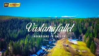 Discover Västanåfallet: The Hidden Waterfall Gem Near Härnösand in Sweden| Drone 4K 2024