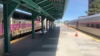 Two MBTA Commuter Rail Trains @ Lynn Station