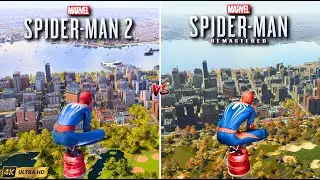 Marvels Spider-Man 2 vs Spider-Man Remastered | PC | Graphics, Physics and Details Comparison