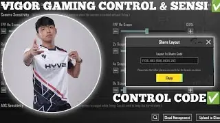 (2024) VIGOR GAMING SENSITIVITY CODE 3.2/ VIGOR GAMING CONTROL CODE 3.2/ #vigor SETTINGS CONTROLZONE
