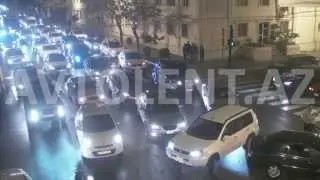 Bakının mərkəzində zəncirvari qəza - Avtolent.az
