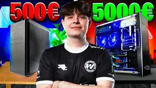 WIR BAUEN EINEN 500€ vs 5000€ FORTNITE PC 💰😍