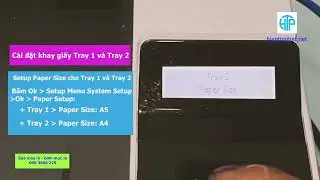 Instructions on how to print A5 and A4 paper automatically on HP M402dn and HP M404dn printers