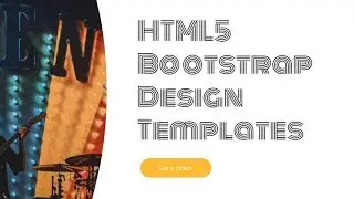 Bootstrap Design Templates - Free HTML Website Templates