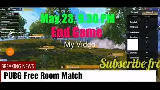 PUBG Free Room Match May 23,9 30PM End Version¦¦ Tamil Tom Gamer ¦¦ thanks PUBG Players