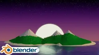 Blender Tutorial: Low Poly Island