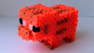 MINECRAFT PIG PERLER BEADS 3D