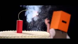 giffgaff explode a cake in honour of 100,000 Facebook likes)