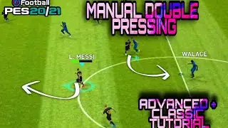 How to use Manual Defending Pes Mobile 2021 • Unique double Pressing 🤔•