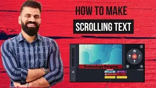 How to add scrolling text in video