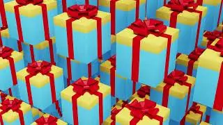 GIFT CHRISTMAS Birthday Background Loop - Happy Birthday Balloons - Birthday Gifts Happy Birthday