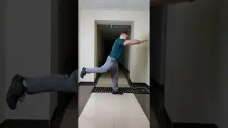 Приседание на одной ноге с разгибанием бедра