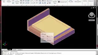 How To Create a 3D Bed In Autocad in Hindi // How to create 3D Object in autocad // Explore Autocad
