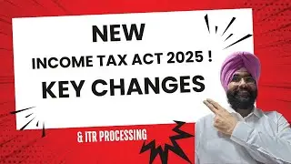 Live NEW INCOME TAX 2025 Act ! ITR PROCESSING STATUS  AY 2025-26 ! Income Tax Return