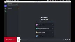 Creating a new discord server PC