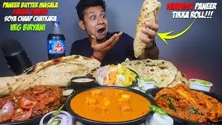 Paneer Butter Masala, Spicy Kadhai Paneer, Paneer Tikka Roll, Chaap Chatkara with Biryani & Breads
