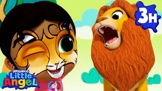 Let's Do What Animals Do 🦁 |  Little Angel Color Songs & Nursery Rhymes | Learn Colors & Shapes
