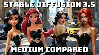 Stable Diffusion 3.5 MEDIUM is BETTER than Large and Flux?