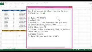 Learn to use VLOOKUP in advanced Excel