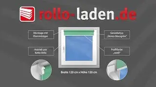 Rollo mit Seitenträgern Typ1 oder Trägerprofil Typ2