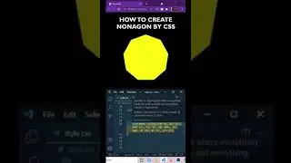 How to Create Nonagon 🔥 by CSS Using Clip-Path #shorts #shorts_viral #coding_shorts
