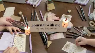 journal with me | my favorite boba order🧋