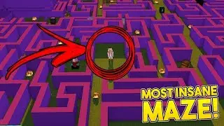 MOST INSANE MAZE CHALLENGE EVER!  | Minecraft Little Kelly Plays