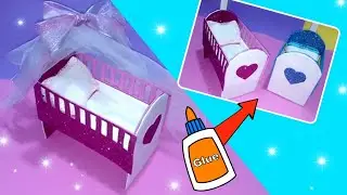 como hacer Cuna para bebé en miniatura | how to make Miniature baby crib