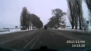 Фура слетела в кювет возле Борзны