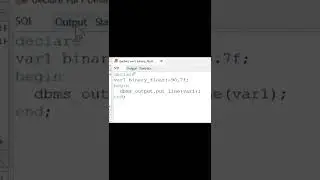 PL/SQL: Binary Double and Binary Float datatype  