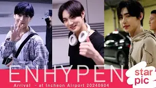 엔하이픈 '힘든하루 푹쉬세요!'  [STARPIC] / ENHYPEN Arrival  - at Incheon Airport 20240904