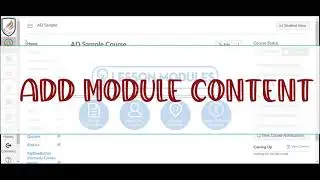 Add Module Content in Canvas