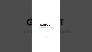 Gadget. Logo Animation. AfterEffects. Motion Graphics 