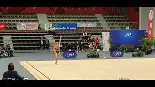 Salomé Lozano Junior cerceau. Championnat de France Calais 2022