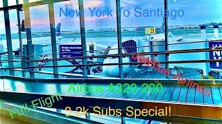 Full Flight: Jetblue Airlines: Airbus A320-200 New York (JFK) To Santiago (STI) 3.2k Subs Special!