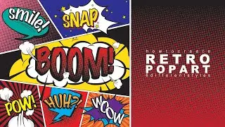 Draw with me | How to create retro pop art | Adobe Illustrator | For Beginners 101