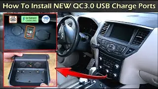 How To Install NEW QC3.0 USB Charge Port In Nissan Pathfinder
