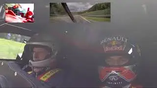 Max Verstappen scares Jos Verstappen  in a Renault RS01 at Spa