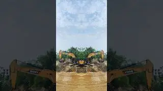 SANY EXCAVATOR MIRROR VIDEO STATUS #excavator #jcb #jcbvideo #tractor