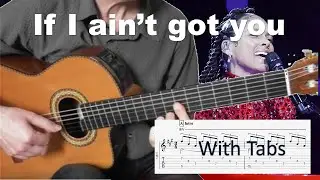 If I aint got you - Alicia Keys - solo fingerstyle guitar