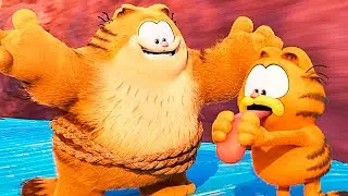 The Garfield Movie | Ending Scene Recap | Final Battle | Garfield and Vic vs Jinx Train Fight