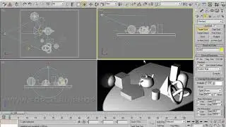 3dsmax.  Урок 154.  Параметры источника освещения OMNI