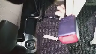 Repair of the CAR seat belt buckle without removing the SEAT!