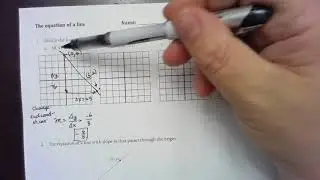 The Equation of a Line