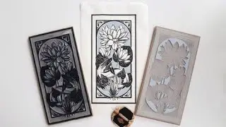 Two-color Linocut Printmaking by Maarit Hänninen