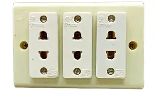 2 pin, 3 socket, connection, 2 pin multi socket connection, #electrical #multiplug#socket