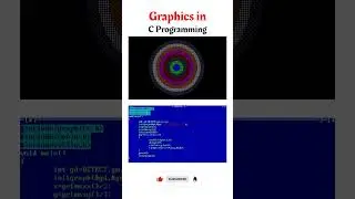 C Programming Graphics | C Programming for Beginners | C Graphics | C Programming Shorts