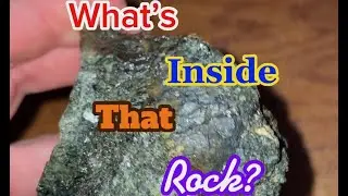 Heavy rock, wonder what metallic mineral is in it? 🪨 #geology #rock #crystals #youtubeshorts #mine