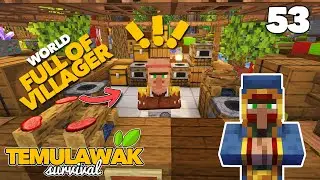 AKU MEMBUAT PASAR FULL VILLAGER DI MINECRAFT - #minecraftsurvival  Temulawak Survival 53